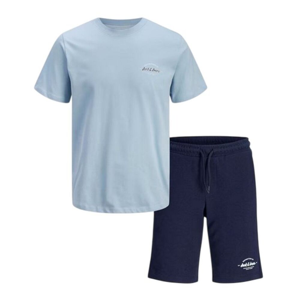 Jack And Jones Childrens/Kids Logo T-Shirt & Shorts Set / Navy/Blue